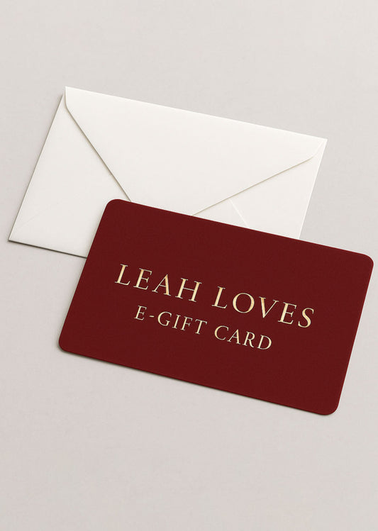 Leah Loves E-Gift Card